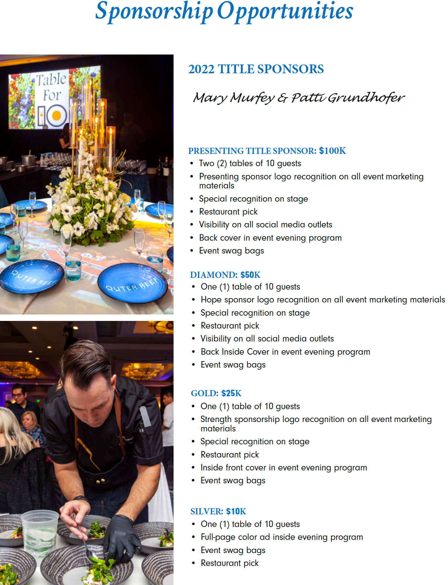 Sponsorship Opportunities